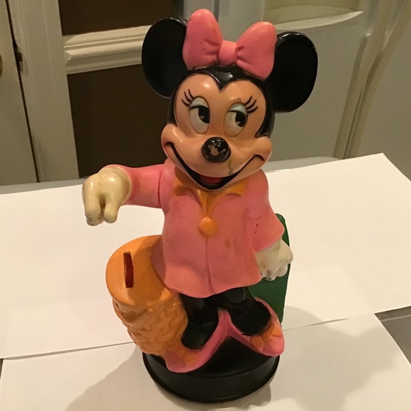 Vintage Minnie Mouse Bank Walt Disney Production-Home Kids Collectables Holiday - Picture 1 of 8